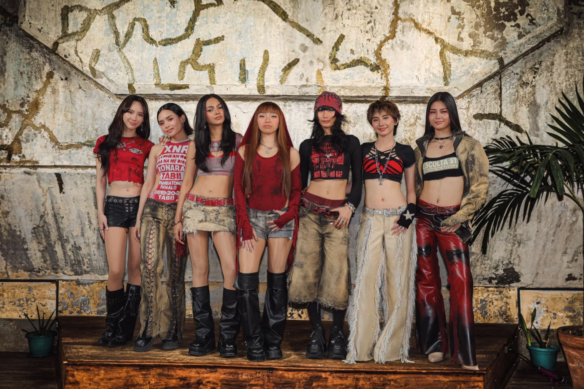 XONARA members posing during the launch of the self-produced P-pop girl group under 1Z Entertainment.